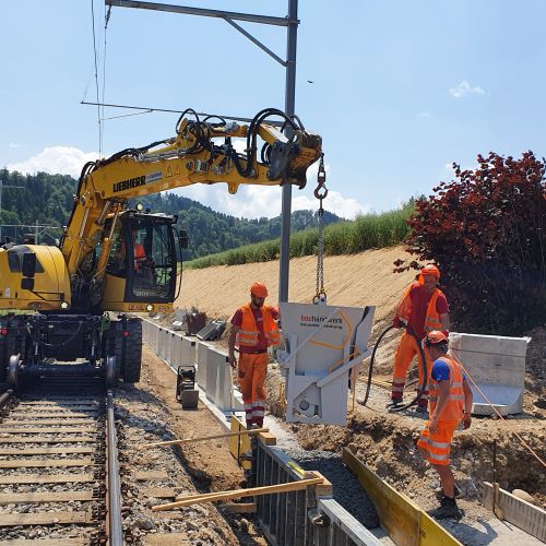 Bauhandwerk Langnau | Projekte | Bahnhof Schafhausen