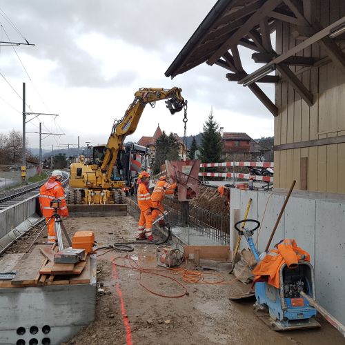 Bauhandwerk Langnau | Projekte | Bahnhof Kleindietwil