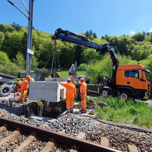 Bauhandwerk Langnau | Projekte | Sicherungsanlagen Leissigen