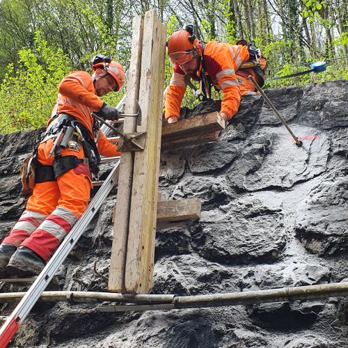 Bauhandwerk Langnau | Projekte | Sicherungsanlagen Leissigen