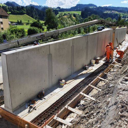 Bauhandwerk Langnau | Projekte | Stützmauer Trubschachen