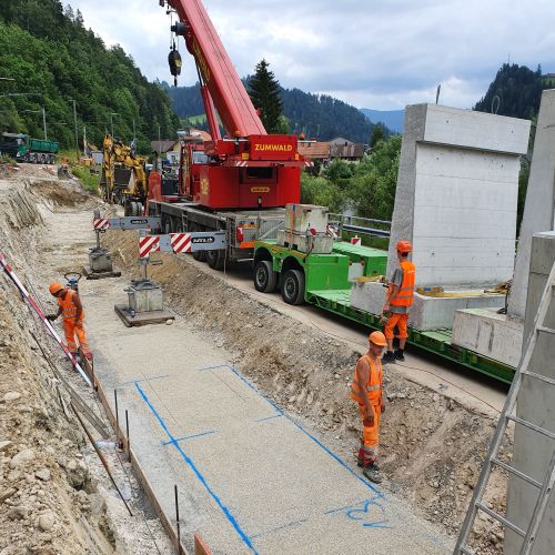 Bauhandwerk Langnau | Projekte | Stützmauer Trubschachen