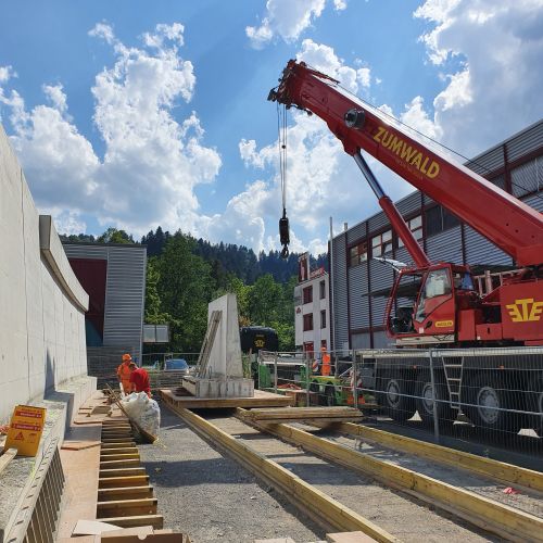 Bauhandwerk Langnau | Projekte | Stützmauer Trubschachen